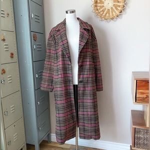 Wild Fable Oversized Plaid Coat